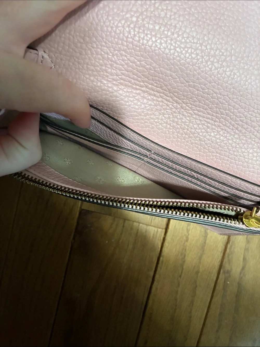 Tory Burch pebbled leather
